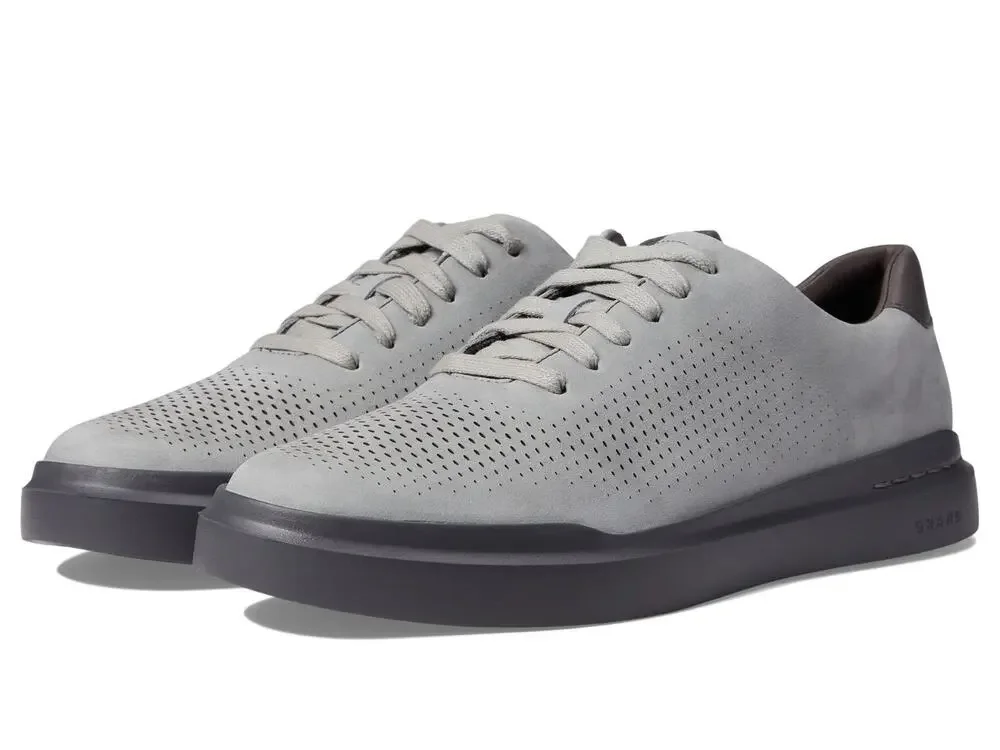 Cole Haan Men's Grandpro Rally Laser Cut Sneaker, Grey Monument, 9.5-M US